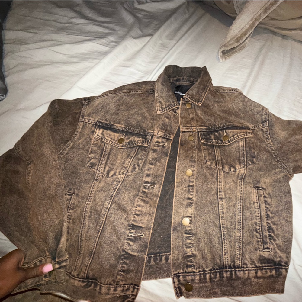 Fashion Nova Brown Jean Jacket - Picture 6 of 8
